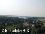 Tovačov, pohled z věže zámku