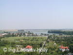 Tovačov, pohled z věže zámku